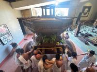 Ratha Puja and Ratha being taken out of the Museum (SPVS) to the Ratha Gadde